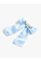 Embroidered Bow Hair Clip - 2