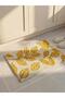 Mixed Leaf Patterned Bath Mat 50X80 cm (W6) - 6