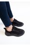 1434 Eren Shoes&Bag Genuine Leather Nubuck Flat Heeled Lace-Up Detailed Daily Comfortable Women's Shoes Real Leather Black - 5