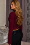 High Collar Buttoned Spanish Sleeve Blouse with Window Detail - 3