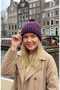 Aurora ™   Pompom Openwork Textured Knitted Beanie 2854