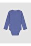 Blue Crew Neck Printed Baby Boy 3-Piece Bodysuit - 5