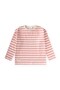 Striped Seasonal T-Shirt 1-10 Years Coral Gray Striped - 2
