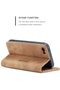 حافظة محفظة CaseMe لهاتف Apple iPhone 5s / iPhone SE/iPhone 5، غطاء قلاب من الجلد الصناعي الفاخر بتصميم ريترو - 5