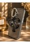 iPhone 17 Compatible Premium Stone Glossy Pearlescent Case with Stand – Camera Frame, Stylish Design, Shock Absorbing - 2