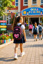 Spotted Flamingo School Backpack Domestic Production Multi-Compartment Student Bag 40X30X15 cm - 4