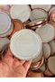 Set of 6 Glass Jar Lids Decorative Colored Lids Standard Size 82 mm - 2