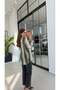 Vertical Thick Striped Shirt Khaki - 3