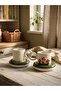 Handmade Large Size 3D Mushroom Figured 4-Piece Coffee Cup Set for 2 People - 150 ml - 5