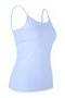 Rubber Strap Long Women's Tank Top 580-04 Light Blue - 2