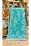 100% Cotton Natural Peshtemal |   Soft Textured |   Fast Drying |   Green Sea Horse - 4