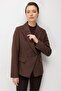 Double-Breasted Collar Jacket with Pocket Flaps 4043 - 2