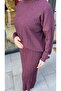 Skirt Suit Ns-27K702 Claret Red - 3