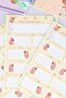 Stationery Set 4 Pieces A4 Notebook with Stickers, Notepad, Eraser, Pencil Sharpener, 0.7 mm Tip Pen - 7