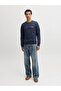 Jjrush Sweat Crew Neck Navy Blue Men's Sweatshirt 12298426 - 4