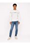 Regular Fit White Men's Sweatshirt Lf2044510 - 2