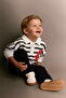 100% Cotton Black Baby Boy Top and Bottom Set I0148A5/Bk81 - 6