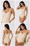 Snap-Fastener Bodysuit Body Corset Non-Marking Firming Belly Tummy Waist Extra Firming - 4