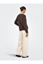 Jdyparıs L/S Emb Sweat Jrs Noos Brown Women's Sweatshirt 15221015 - 4