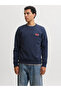 Jjrush Sweat Crew Neck Navy Blue Men's Sweatshirt 12298426 - 3