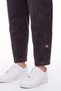 Women's Black Winter Denim Trousers with Belted Leg Detail and Special Design - 4