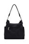 Women's Black Long Strap Shoulder Bag Ab100026Sf - 3