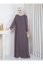 Plus Size Dress with Stone and Pearl Embellishments - 4