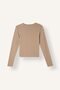 Striped Fitted Crew Neck Ribbed Long Sleeve T-Shirt H7855Ax26Au - 2