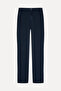 Men's Navy Blue Straight Fit Trousers - 5