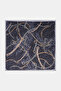 Chain Pattern Twill Scarf Black