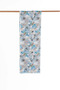 Floral Pattern Silk Shawl Blue
