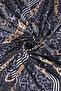 Chain Pattern Twill Scarf Black - 2
