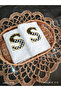 Checkered Letter S Kitchen Towel Set of 2 (30X50) - 4