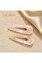 Set of 2 Imported Series Pearlescent Acetate Side Clips - Makeup and Skin Care Clip Set, Non-Marking
