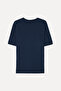 Men's Blue Crew Neck T-Shirt - 2