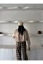 Women's Premium Elastic Waist Zippered Polo Collar Trench Coat Crop Jacket - 5