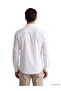 Ozmarka New Season White Slim Fit Dobby Men's Shirt - 3
