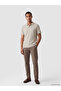 Vizyon New Season Beige Polo Collar Standard Fit Ribbed Men's T-Shirt - 2