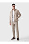Vizyon New Season Beige Regular Fit Stand Collar Men's Jacket - 2