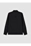 Xside Black Loose Fit Dobby Men's Shirt - 7