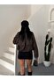 Women's Premium Double-Breasted Collar Button Detailed Short Trench Coat Jacket - 3