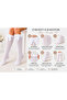 Girls' Big Ribbon Knee-High Socks Openwork Knitted Patterned Stylish Long Socks 2-12 Years Old Black White - 6