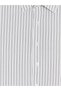 Vizyon New Season White Regular Fit Striped Men's Shirt - 7