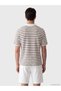 Polo Neck Striped Men's T-Shirt - 3
