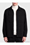 Xside Black Loose Fit Dobby Men's Shirt - 3
