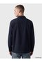 Vizyon New Season Navy Blue Regular Fit Men's Textured Shirt - 4