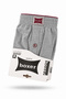 Men's Combed Cotton Boxer 35% Cotton 65% Polyester 1 Piece (Tutku Authorized Seller) Towel Waist Buttoned Cotton Comfortable Fit Breathable Fabric - Gray - 4