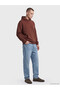 Seray New Season Brown Men's Hoodie with Kangaroo Pocket - 2