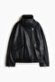 Oversize Deri Ceket - 4
