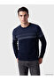 Esvab • Modern & Distinctive Zero Roba Collar Embroidered Men's Knitwear Sweater